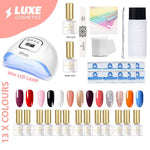 The Deluxe Edition - Full Gel Nails Kit With 13 Colours
